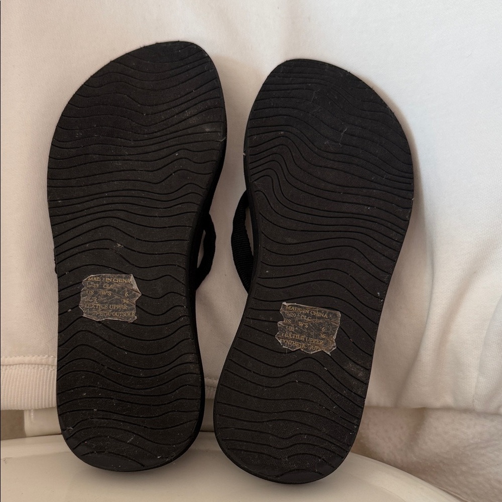 Reef Bliss Nights Women’s Black Flip Flop Sandals (sz 6) - Picture 3 of 3